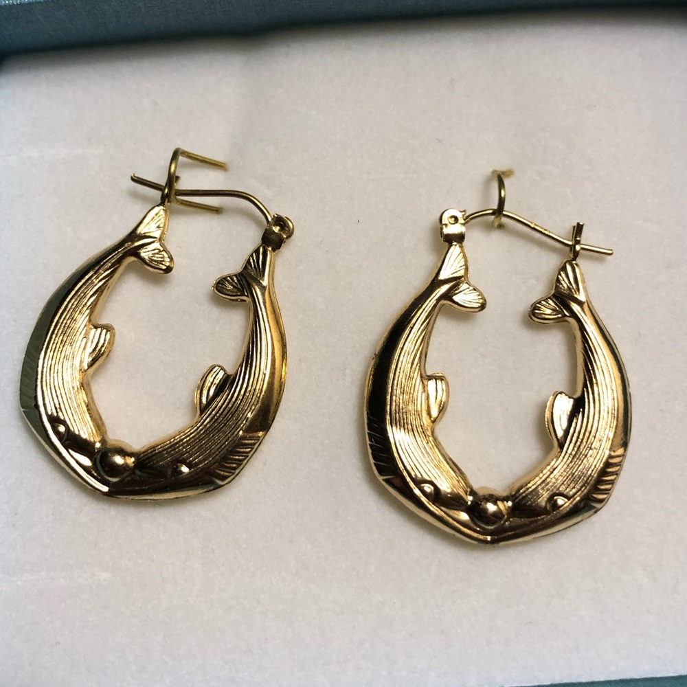 14K Yellow Gold Earrings